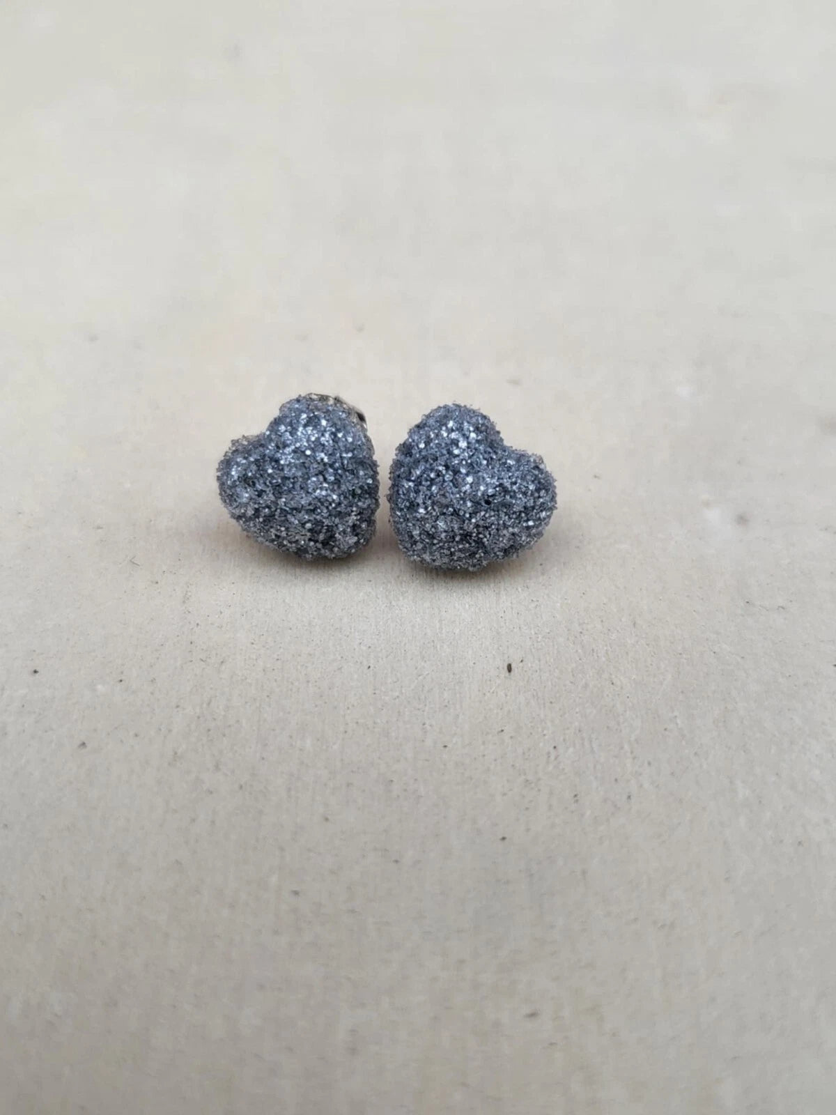 Silver Heart Stud Earrings - Sugar Coated