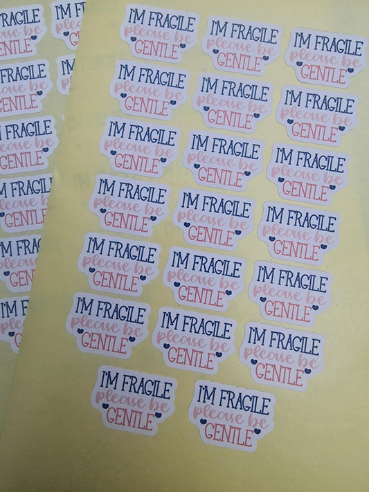 Fragile Stickers Style 3