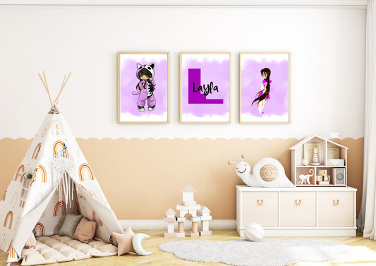 Set of 3 Aphmau Prints set 2