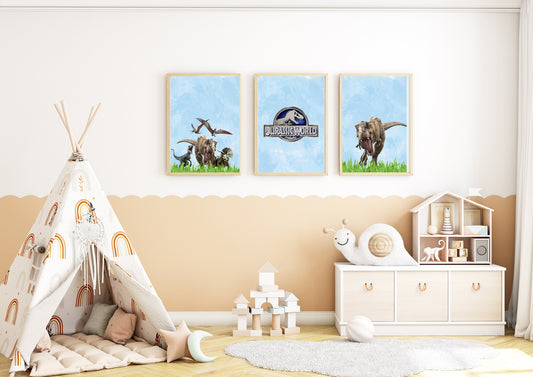 Set of 3 Jurassic Prints
