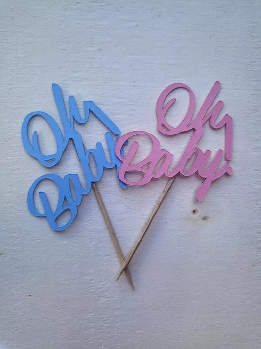 Oh Baby Cupcake Toppers