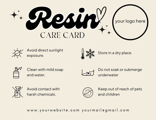 Resin Care Card Style 1