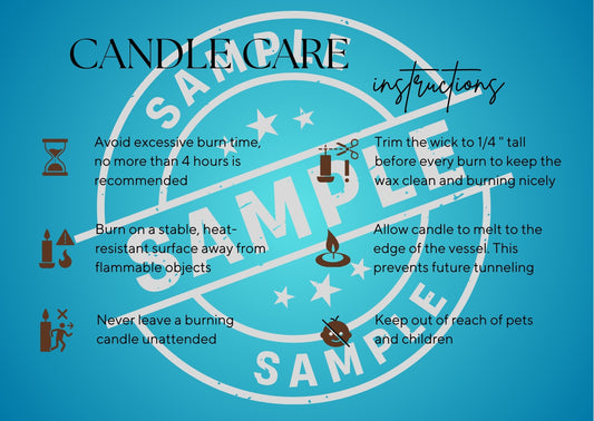 Candle Care Card Style 2